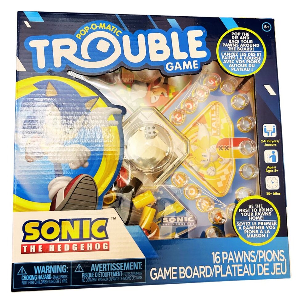 SONIC The Hedgehog Trouble POP-O-MATIC Game Ages 5+ NEW
